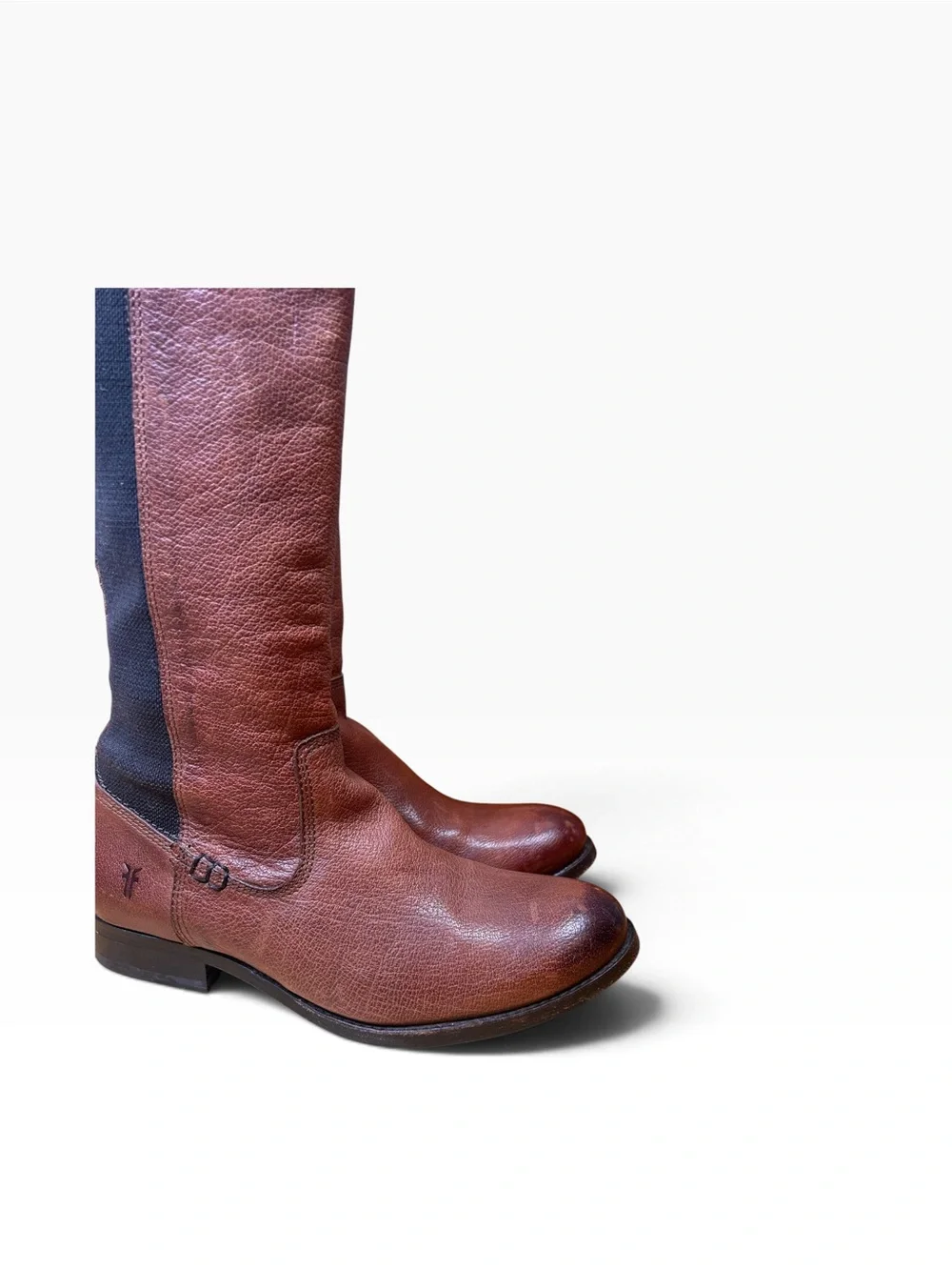 Frye Molly Gore Tall Tan Leather Riding Boots Equestrian Size 6B